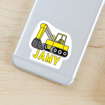 Jamy Sticker Excavator Laptop Jamy Sticker Excavator Laptop Image