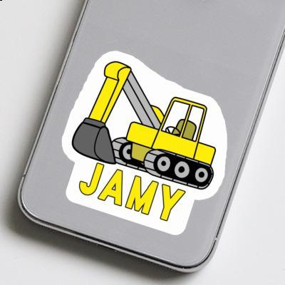 Jamy Aufkleber Bagger Notebook Image