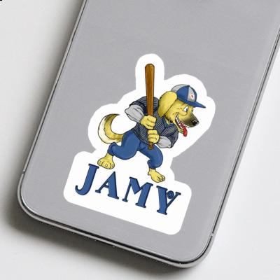 Baseball-Hund Sticker Jamy Image