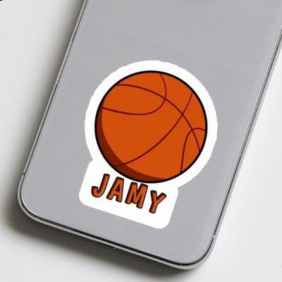 Ballon de basketball Autocollant Jamy Laptop Image