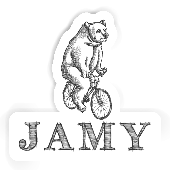 Autocollant Cycliste Jamy Laptop Autocollant Cycliste Jamy Laptop Image