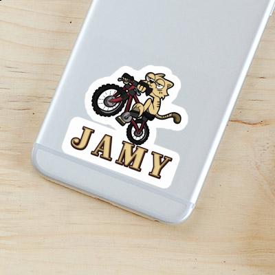 Sticker Jamy Fahrradkatze Laptop Sticker Jamy Fahrradkatze Laptop Image