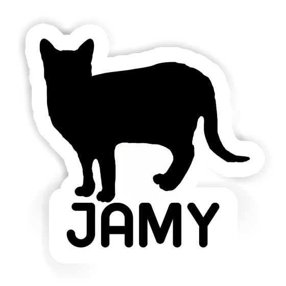 Jamy Aufkleber Katze Gift package Image