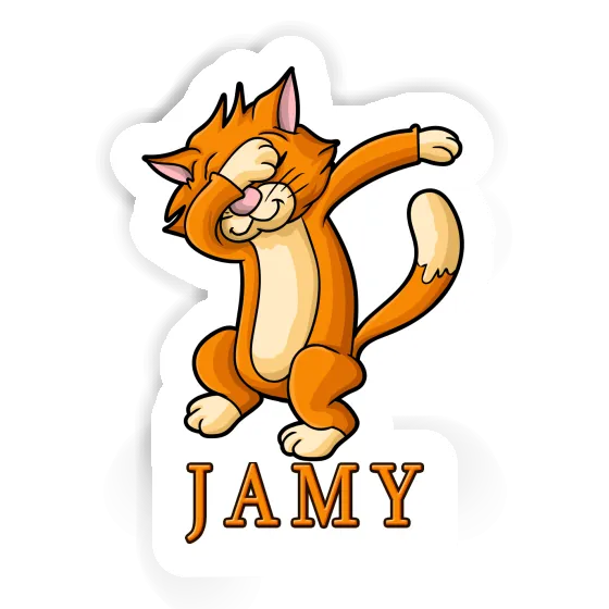 Jamy Aufkleber Katze Gift package Image