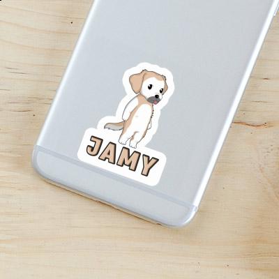 Autocollant Jamy Golden Retriever Notebook Image