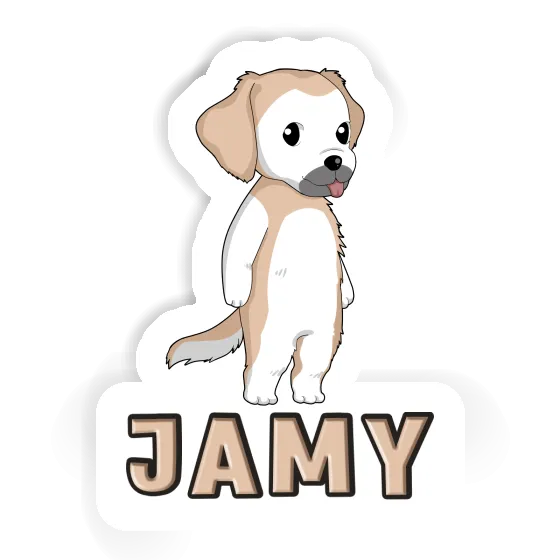 Sticker Golden Retriever Jamy Notebook Sticker Golden Retriever Jamy Gift package Image