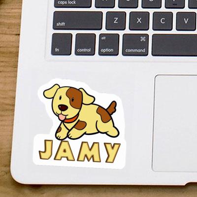 Jamy Autocollant Chien Notebook Image