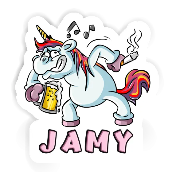 Party-Einhorn Aufkleber Jamy Laptop Party-Einhorn Aufkleber Jamy Laptop Image