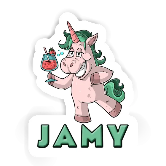 Autocollant Jamy Licorne festive Gift package Image