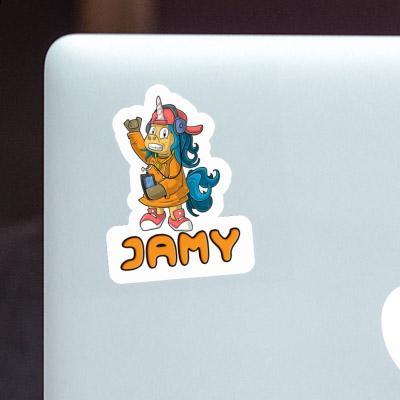 Autocollant Jamy Licorne hip-hop Gift package Image