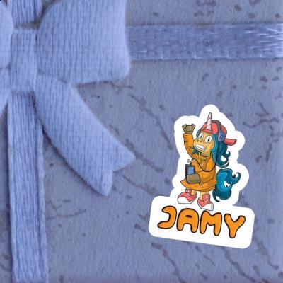Sticker Hip-Hop Unicorn Jamy Image