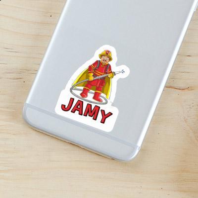 Sticker Jamy Feuerwehrmann Gift package Image