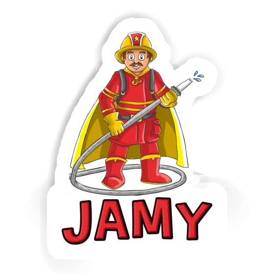 Sticker Jamy Feuerwehrmann Gift package Image