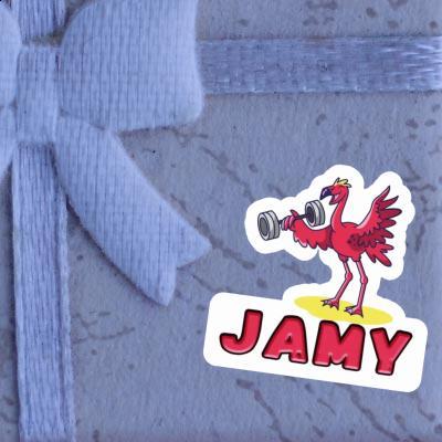 Weight Lifter Sticker Jamy Notebook Image
