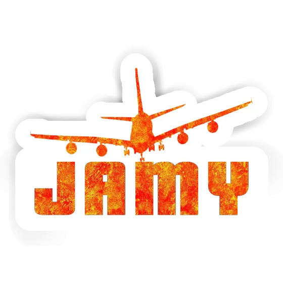 Autocollant Jamy Avion Laptop Image