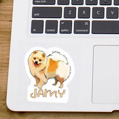 Jamy Autocollant Spitz allemand Notebook Jamy Autocollant Spitz allemand Gift package Image