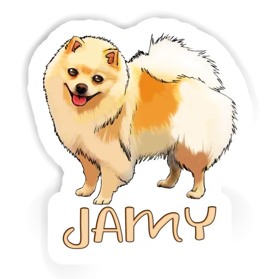 Sticker Jamy German Spitz Gift package Image