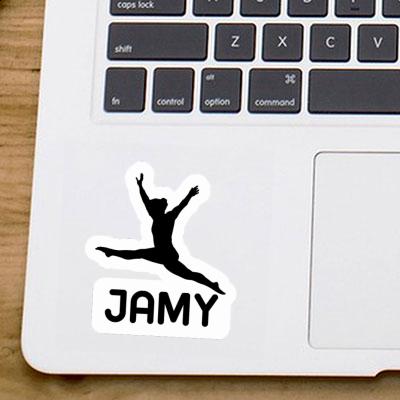 Gymnast Sticker Jamy Laptop Image