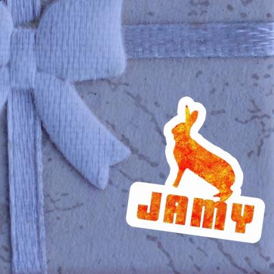 Aufkleber Jamy Hase Notebook Image