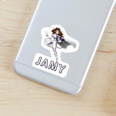 Jamy Autocollant Coiffeuse Jamy Autocollant Coiffeuse Image
