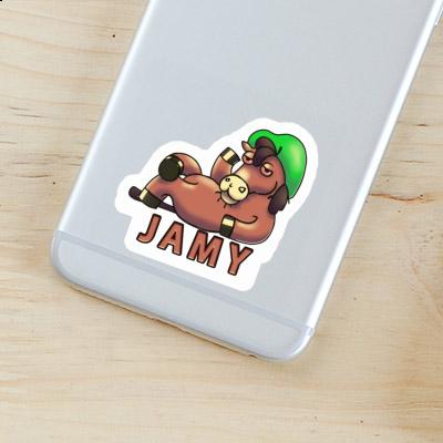 Lying horse Sticker Jamy Notebook Lying horse Sticker Jamy Gift package Image