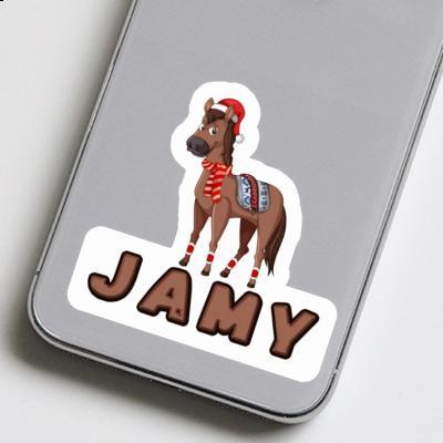 Autocollant Jamy Cheval de Noël Laptop Autocollant Jamy Cheval de Noël Laptop Image