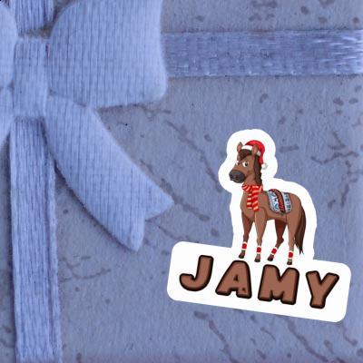 Autocollant Jamy Cheval de Noël Notebook Autocollant Jamy Cheval de Noël Notebook Image