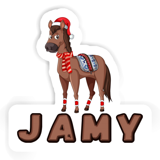 Autocollant Jamy Cheval de Noël Notebook Autocollant Jamy Cheval de Noël Gift package Image