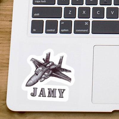 Sticker Jamy Plane Laptop Image