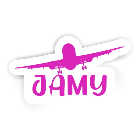 Jamy Sticker Airplane Laptop Image