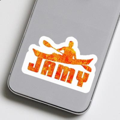 Jamy Sticker Kayaker Notebook Image