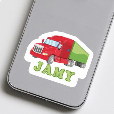 Sticker Articulated lorry Jamy Gift package Image