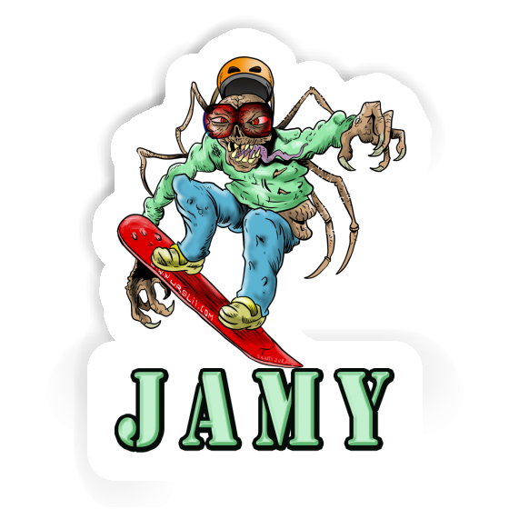 Snowboarder Sticker Jamy Image