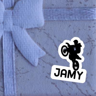 Jamy Sticker Motocross Rider Notebook Image