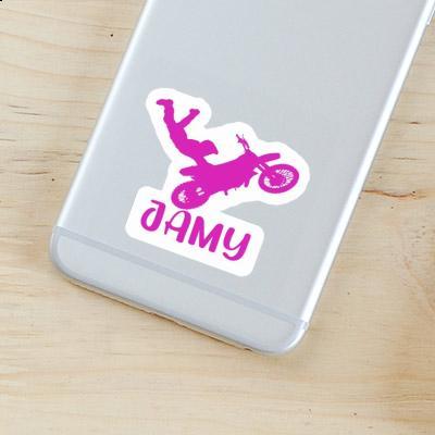 Motocross Jumper Sticker Jamy Notebook Image
