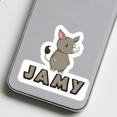Sticker Rhino Jamy Notebook Sticker Rhino Jamy Notebook Image