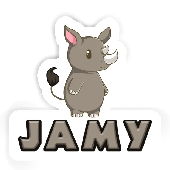 Sticker Rhino Jamy Notebook Sticker Rhino Jamy Gift package Image