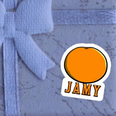 Orange Sticker Jamy Laptop Orange Sticker Jamy Laptop Image