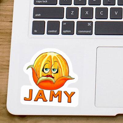 Orange Sticker Jamy Image
