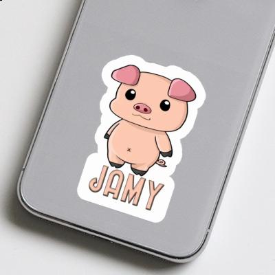 Sticker Jamy Schweinchen Laptop Image