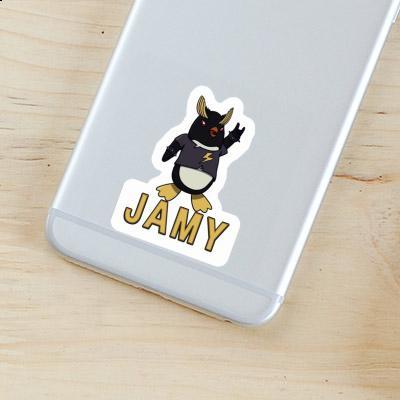 Sticker Rocking Penguin Jamy Laptop Sticker Rocking Penguin Jamy Laptop Image