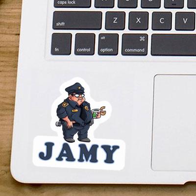 Police Officer Sticker Jamy Gift package Image