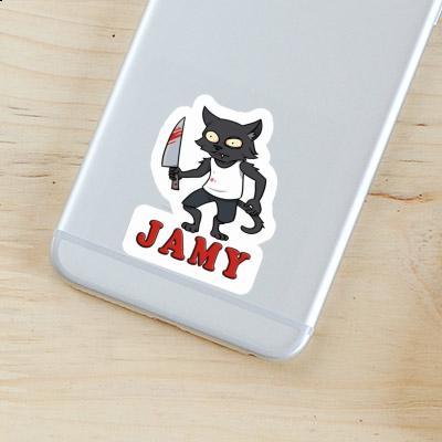 Psycho Cat Sticker Jamy Gift package Image