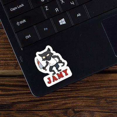 Psycho Cat Sticker Jamy Gift package Image