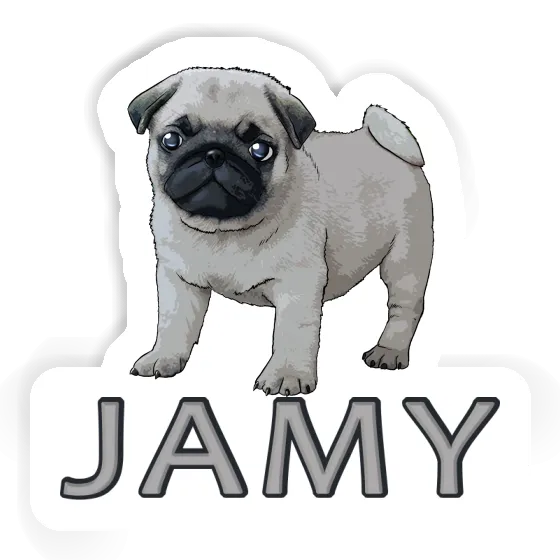 Mops Sticker Jamy Laptop Image