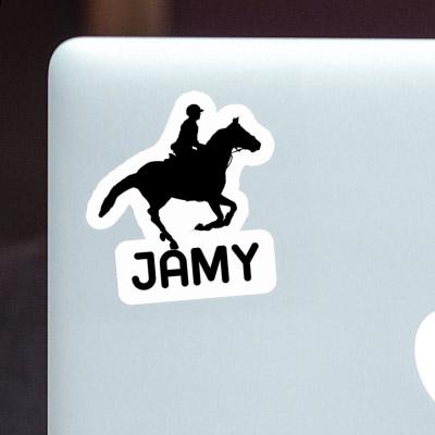 Autocollant Cavalière Jamy Notebook Autocollant Cavalière Jamy Notebook Image