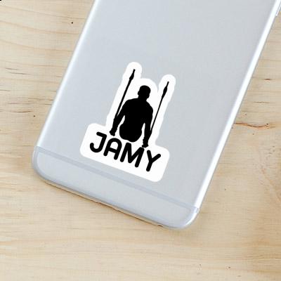 Jamy Autocollant Gymnaste aux anneaux Notebook Jamy Autocollant Gymnaste aux anneaux Gift package Image