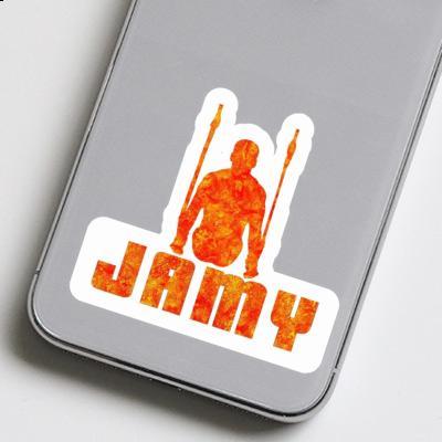 Autocollant Jamy Gymnaste aux anneaux Laptop Autocollant Jamy Gymnaste aux anneaux Laptop Image