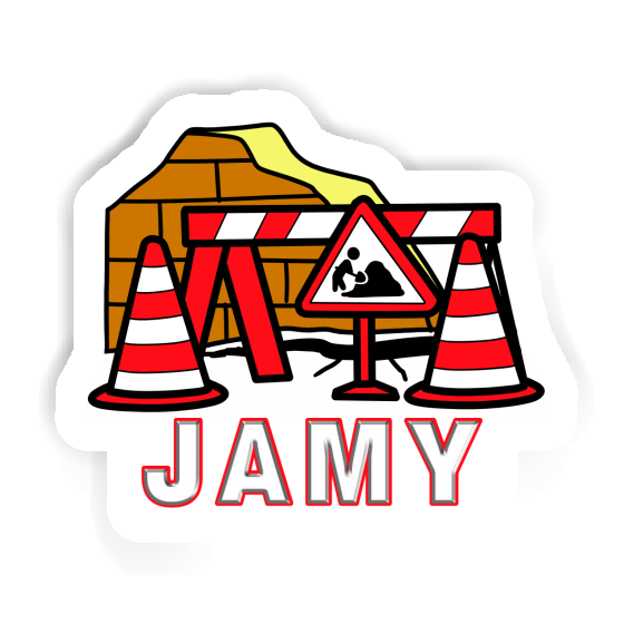 Jamy Sticker Straßenbaustelle Notebook Jamy Sticker Straßenbaustelle Notebook Image