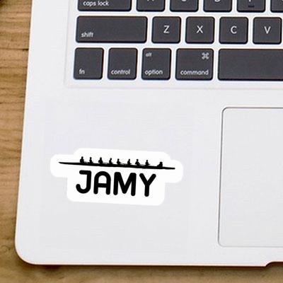 Jamy Autocollant Bateau à rames Notebook Jamy Autocollant Bateau à rames Gift package Image